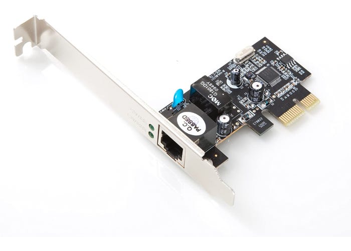 black Rosewill network adapter card