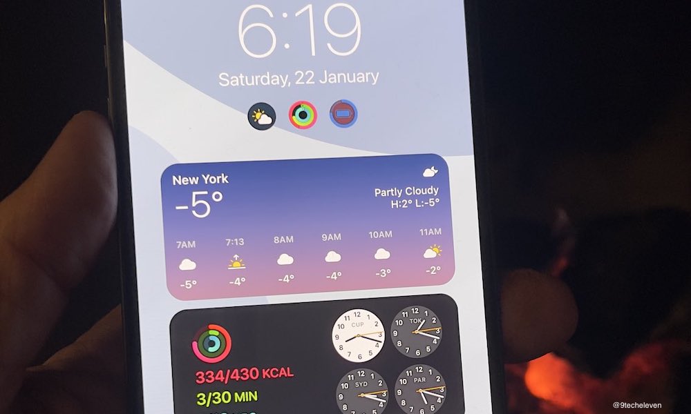 iOS 16 Widget Concept on iPhone