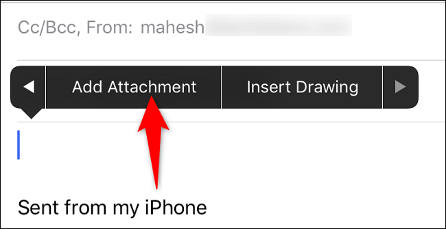 Tap "Add Attachment."