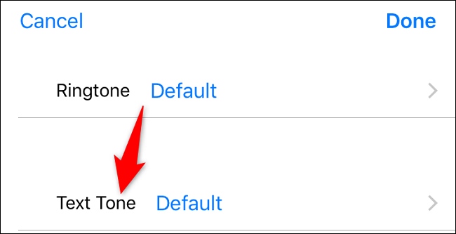 Select "Text Tone."