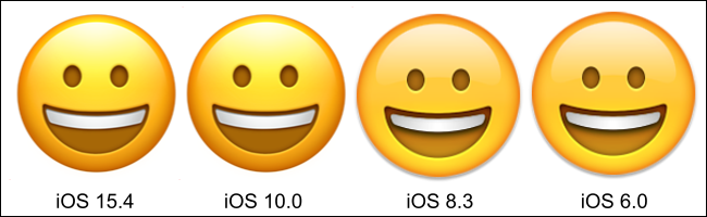 iPhone grinning face emoji.