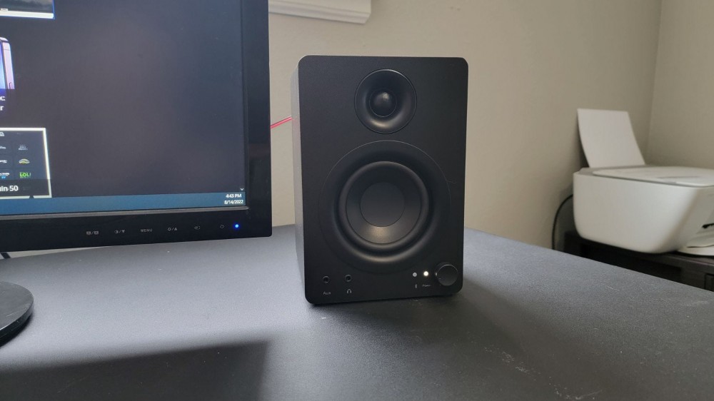 MonoPrice DT-3BT primary speaker on desk