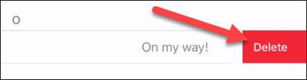 Tap "Delete."