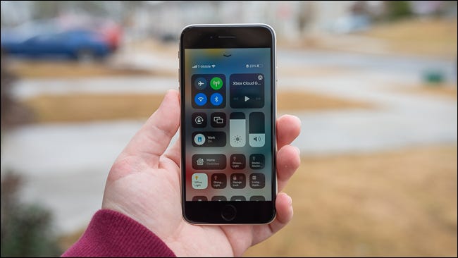 Control Center on iPhone