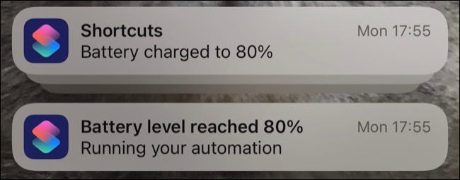 Annoying Shortcuts notification on an iPhone screen.