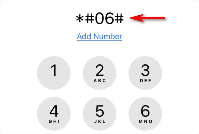 In Phone, dial "*#06#" to see your IMEI number.