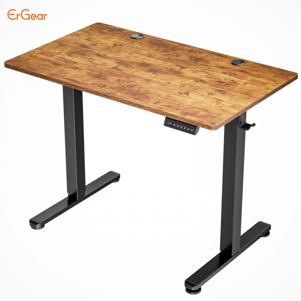 ErGear rustic brown standing desk