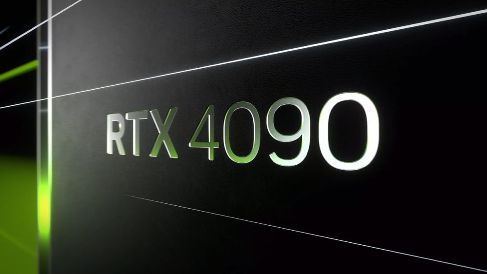 The NVIDIA RTX 4090 desktop GPU.