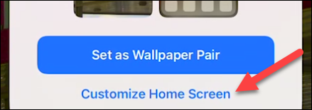 Choose "Customize Home Screen."