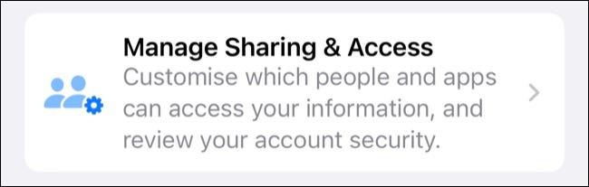 Manage Sharing & Access with Safety Check