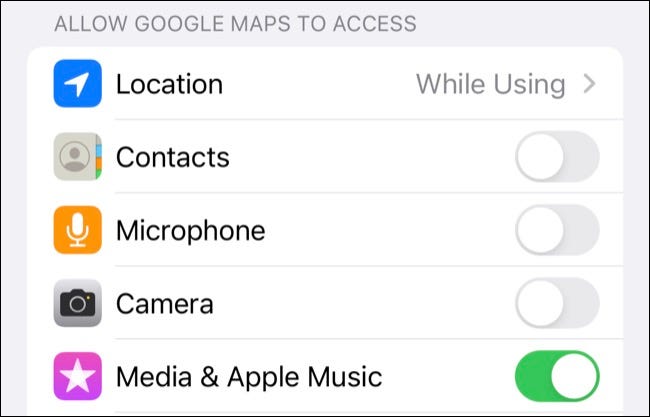 Manage permissions on a per-app basis under Settings