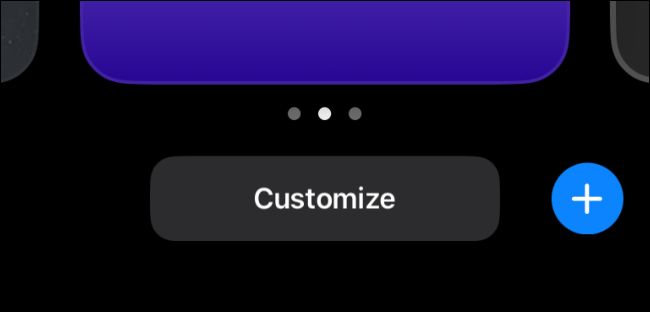 Customize option on iPhone