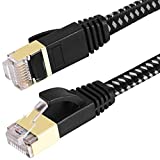 CableGeeker Nylon Braided Shielded Cat 7 Ethernet Cable