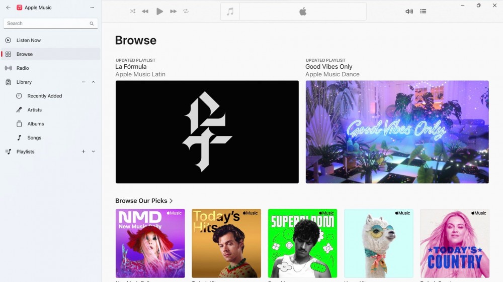 Apple Music on Windows 11