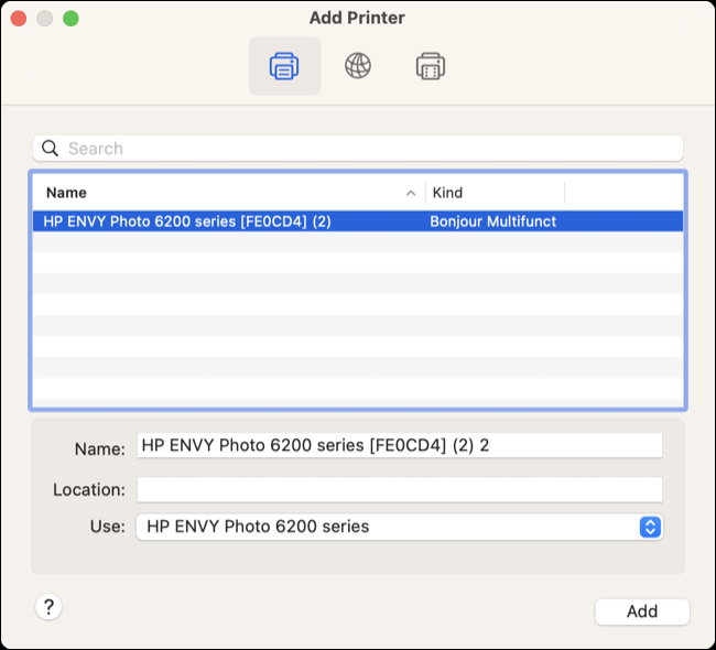 Add printer to your Mac using Wi-Fi