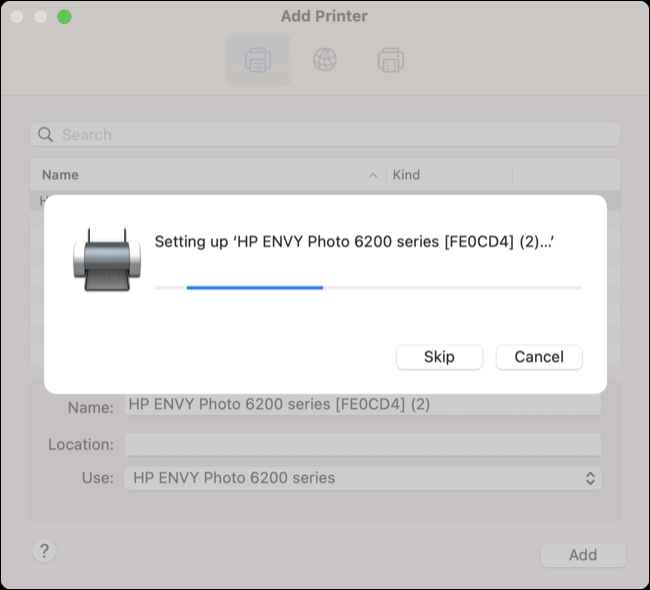 Install relevant printer drivers using Printers & Scanners menu