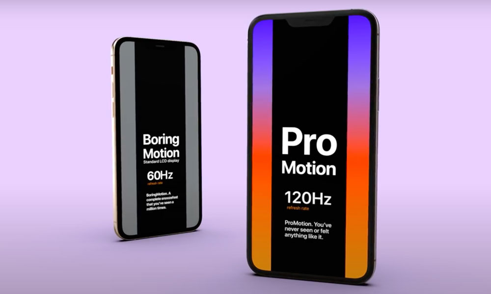 iPhone 12 120Hz ProMotion Display