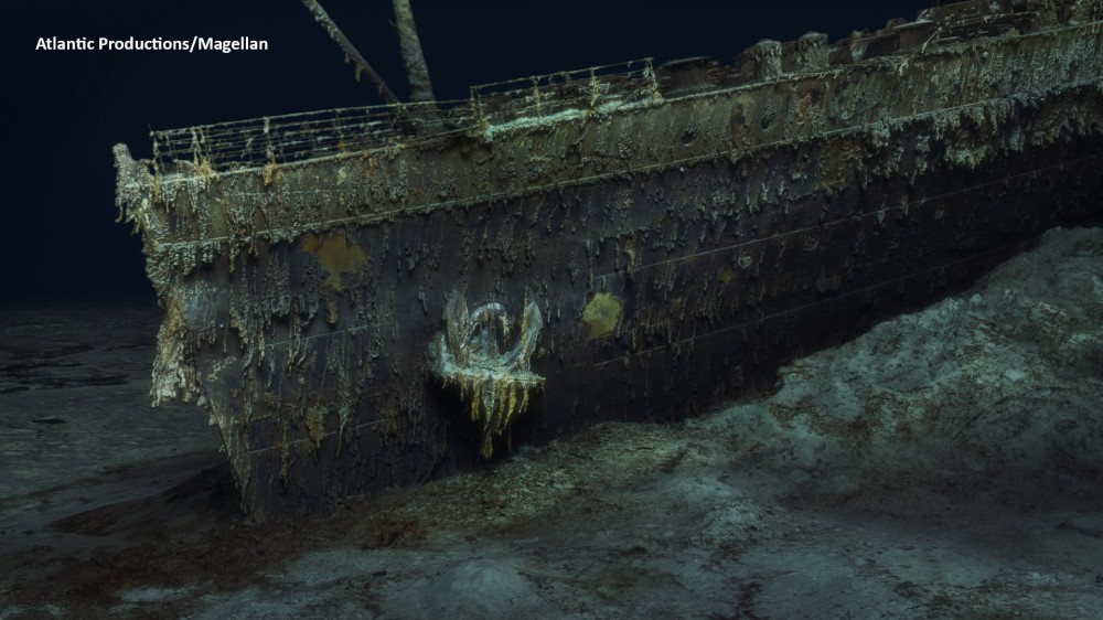 3D scan of Titanic hull wreckage