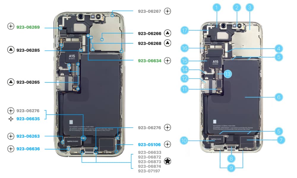 iPhone 13 Pro Max Repair Manual diagrams