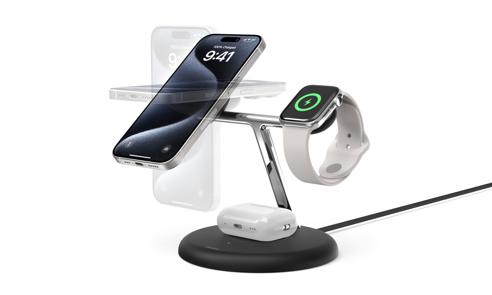 Belkin BoostCharge Pro 3 in 1 Qi2 stand