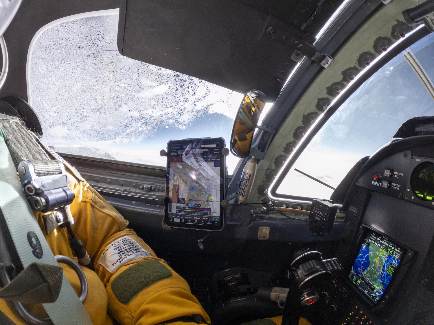 NASA Armstrong Flight Research Center’s ER-2 aircraft flies just above the height of thunderclouds over the Floridian and Caribbean coastlines to collect data about lightning glows and terrestrial gamma ray flashes. Credit: NASA/Kirt Stallings