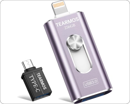 TEARMOS USB Memory iPhone Flash Drive for iPhone.