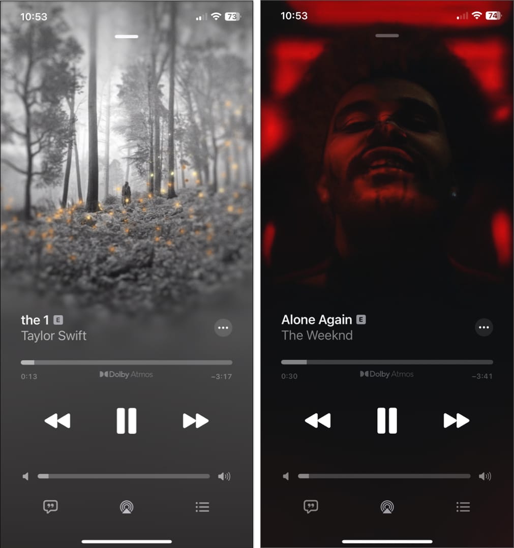 Animated cover art in Apple Music