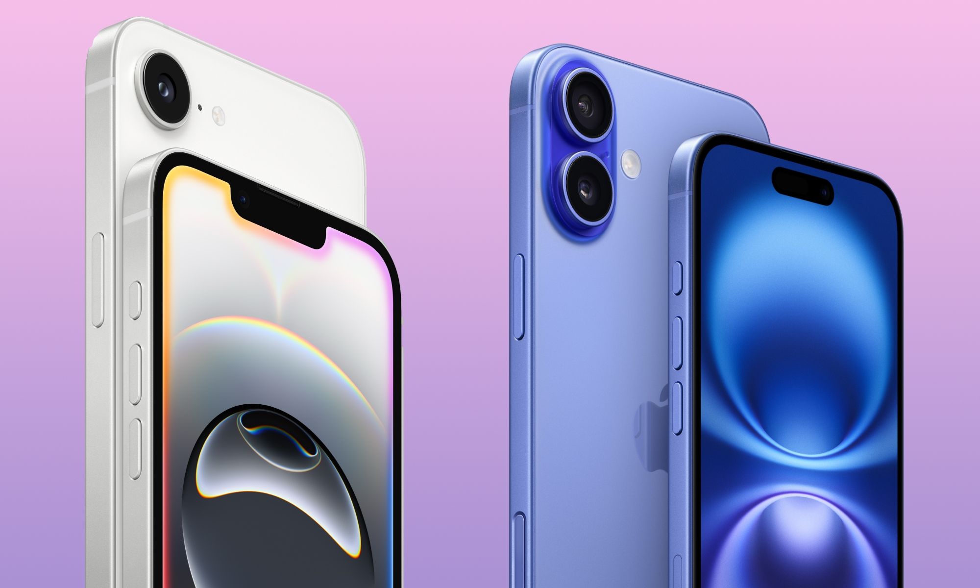 iPhone 16e vs iPHone 16 hero