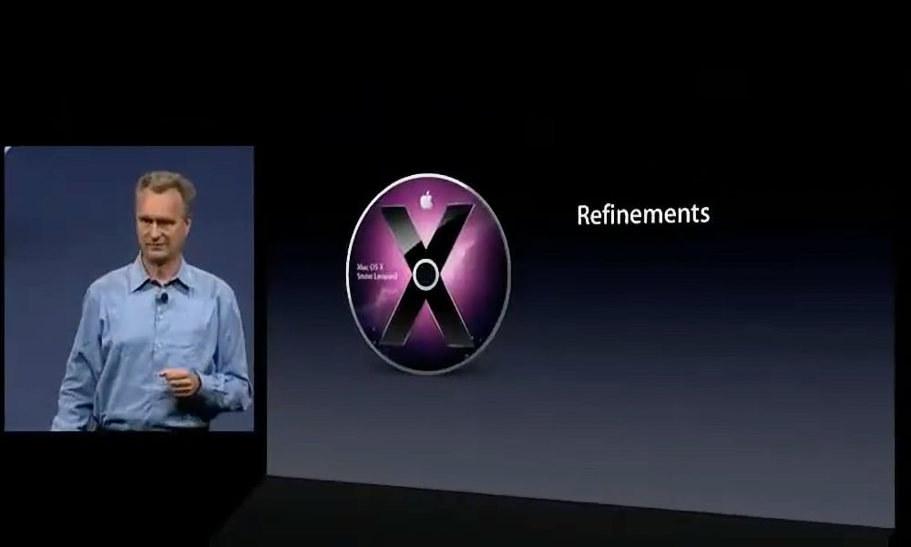 Mac OS X Snow Leopard presentation refinements