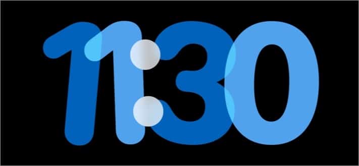 Tap and hold the current Clock style.