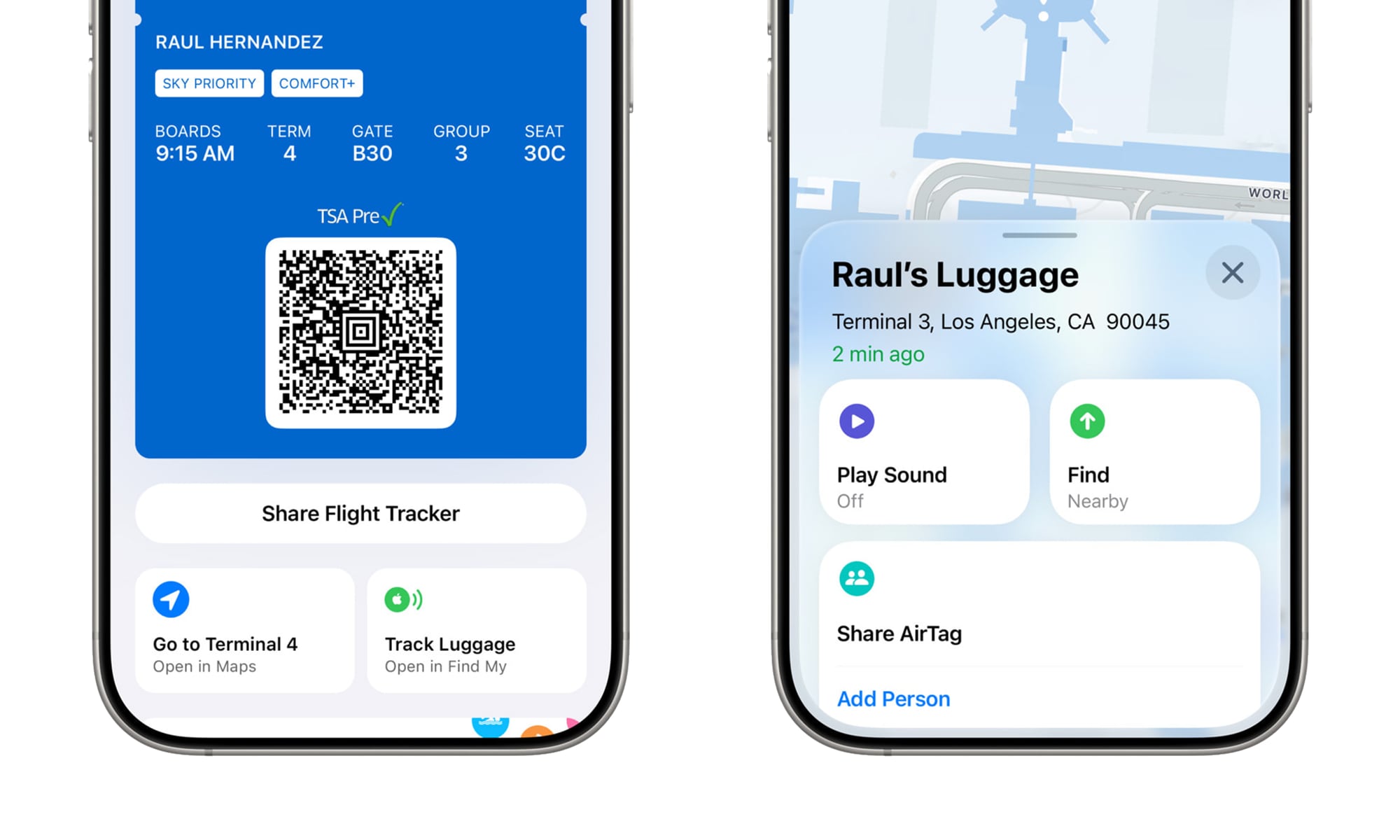 iOS 26 Wallet Boarding Passes Find My