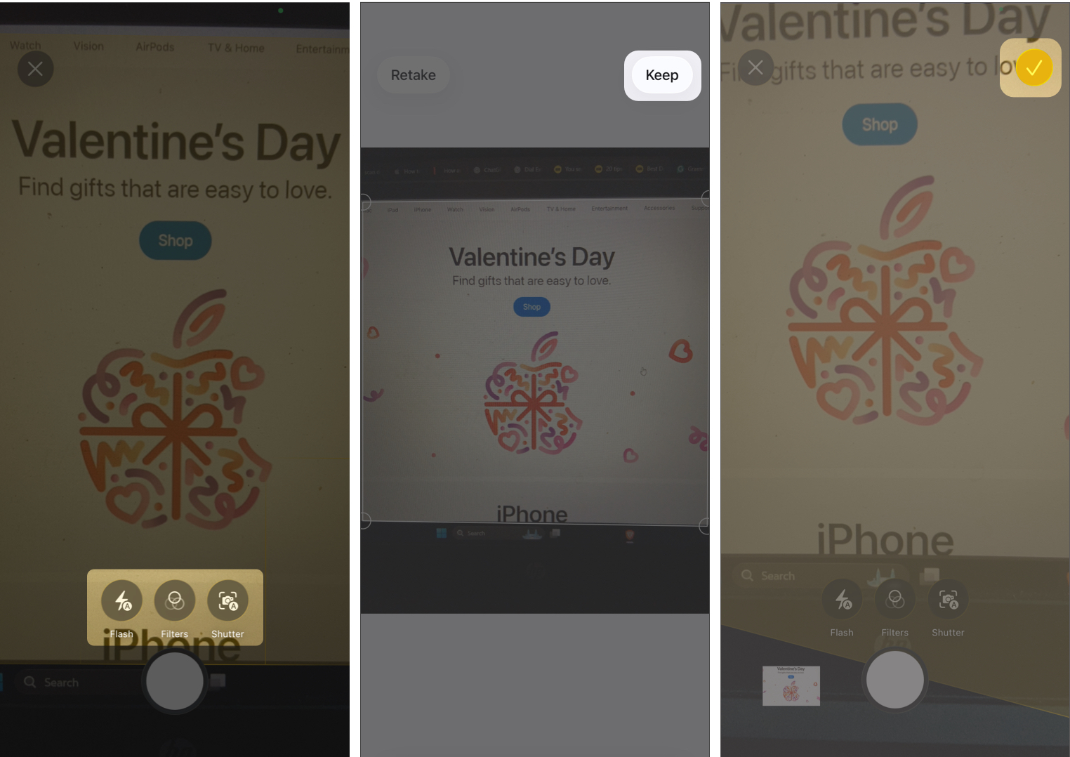 Customizing and Saving a Document Scan