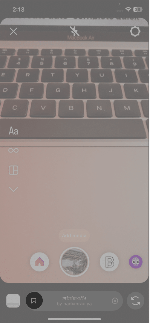 Tap the bookmark icon in story filters Tap the bookmark icon in story filters